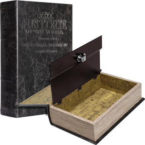 Standard Antique Book Lock Box with Key Lock | CB11994