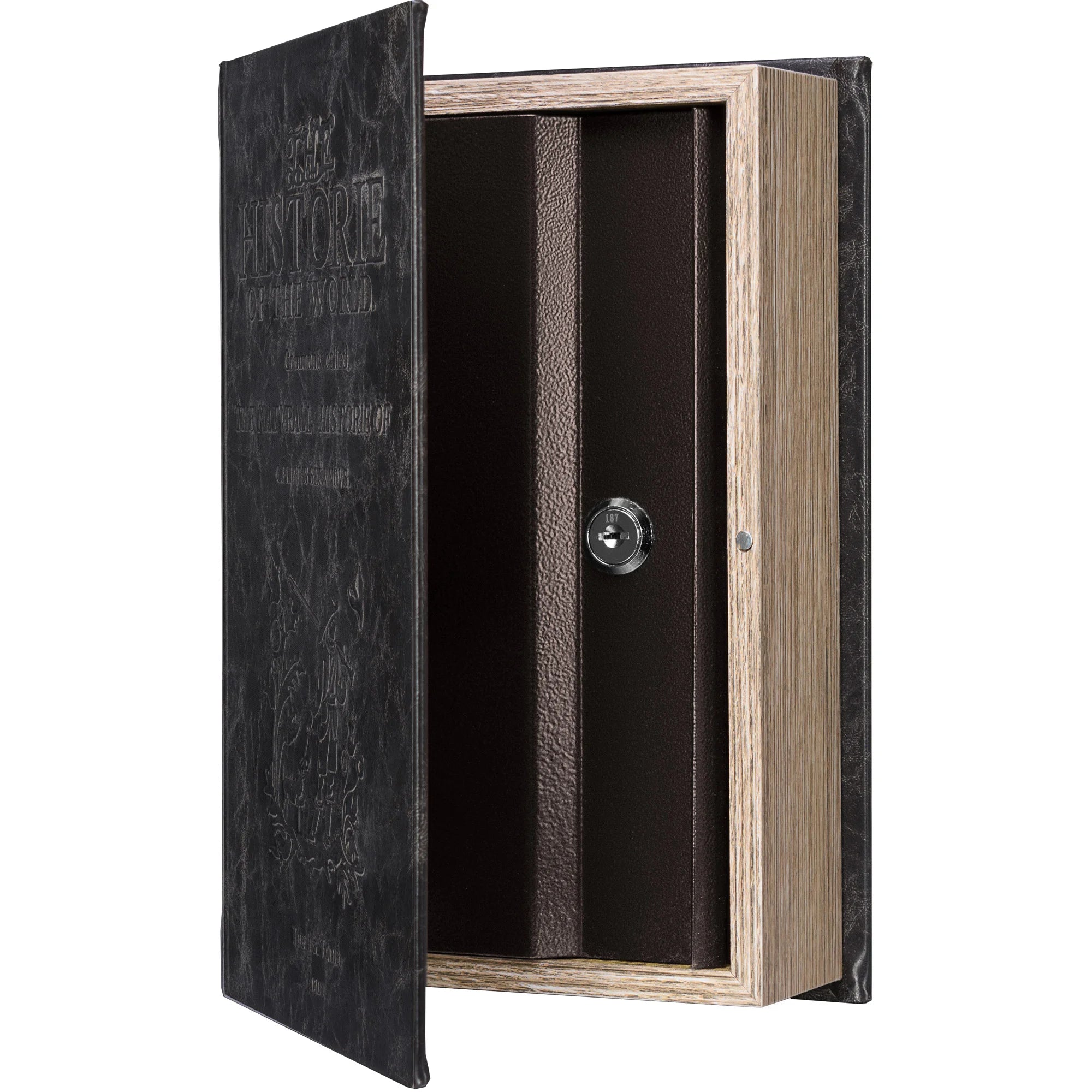 Boock Lock Key Standard Antique Book Lock Box with Key Lock | CB11994 – Barska