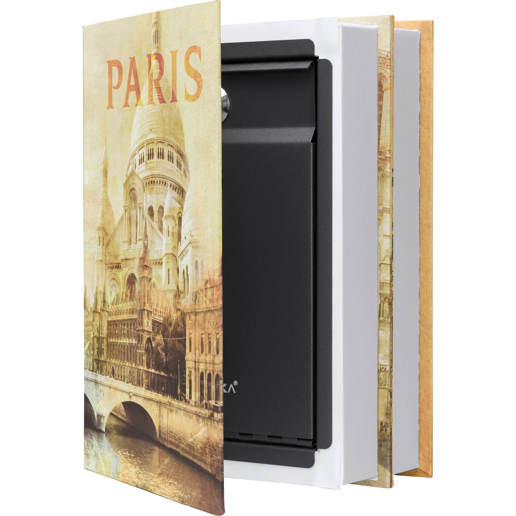 Book Box Lockable Paris & London Series Dual Book Lock Boxes with Key Lock | CB12470, CB ...