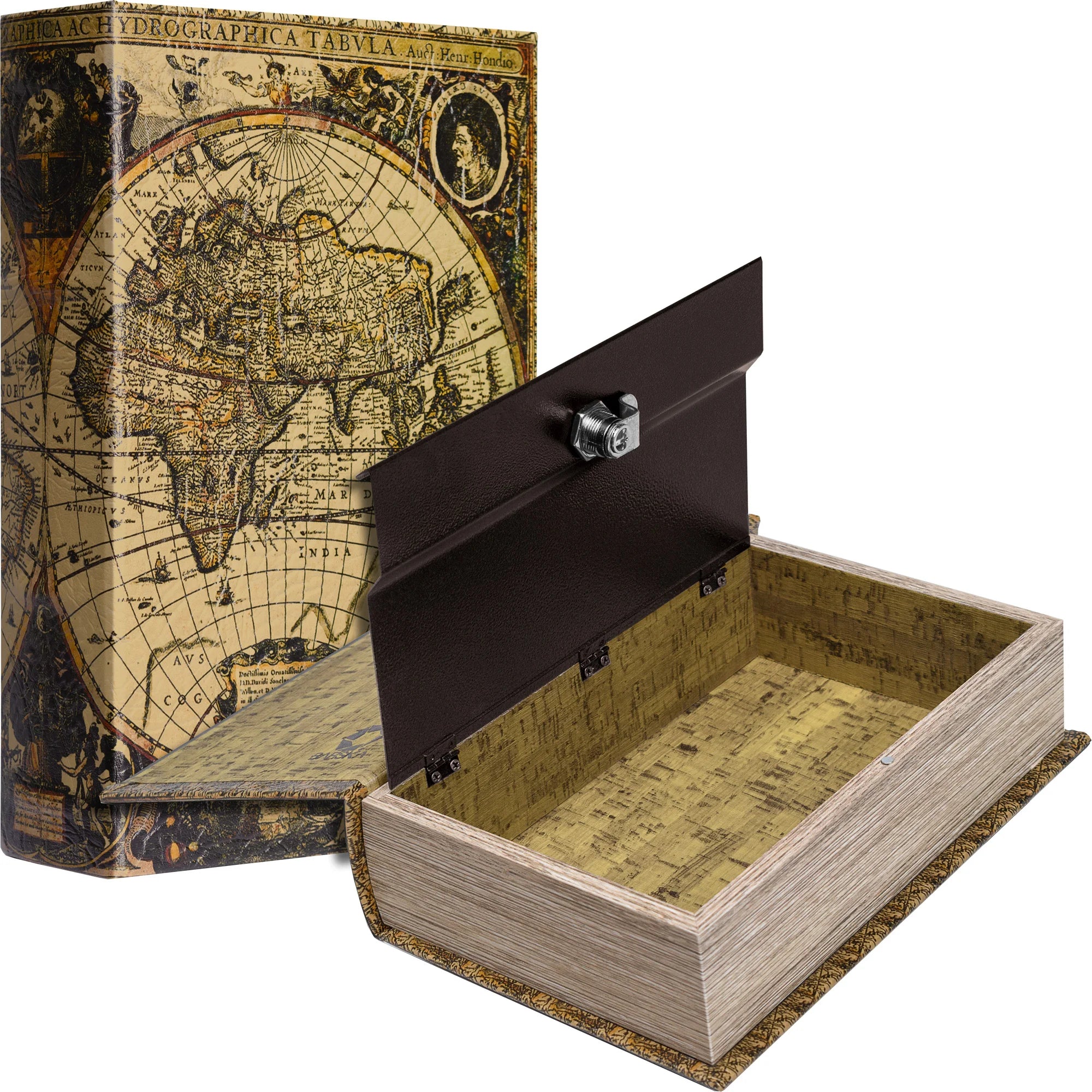 Antique Map Book Lock Box | CB12480 – Barska