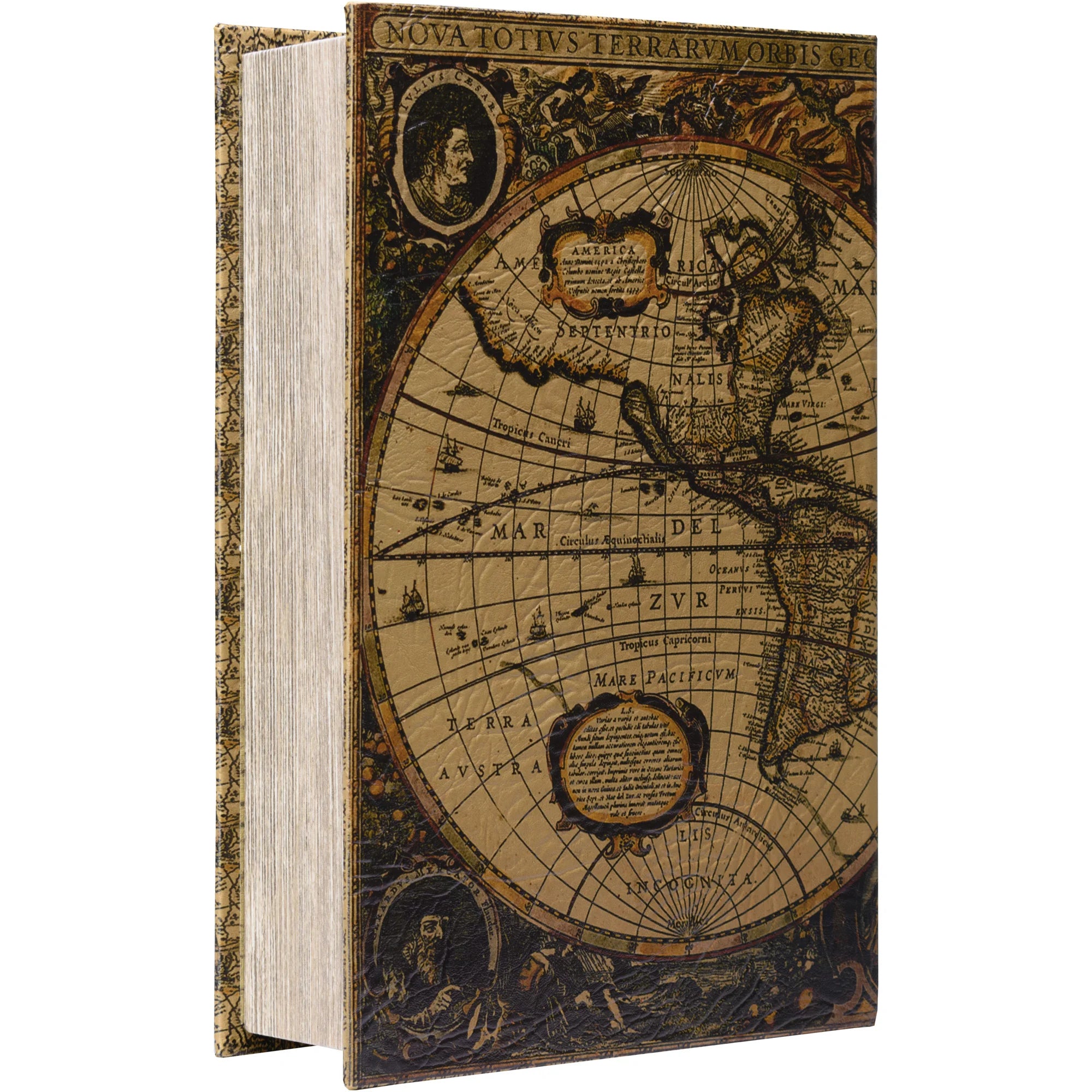 Mapbook 1992 Antique Map Book Lock Box | CB12480 – Barska