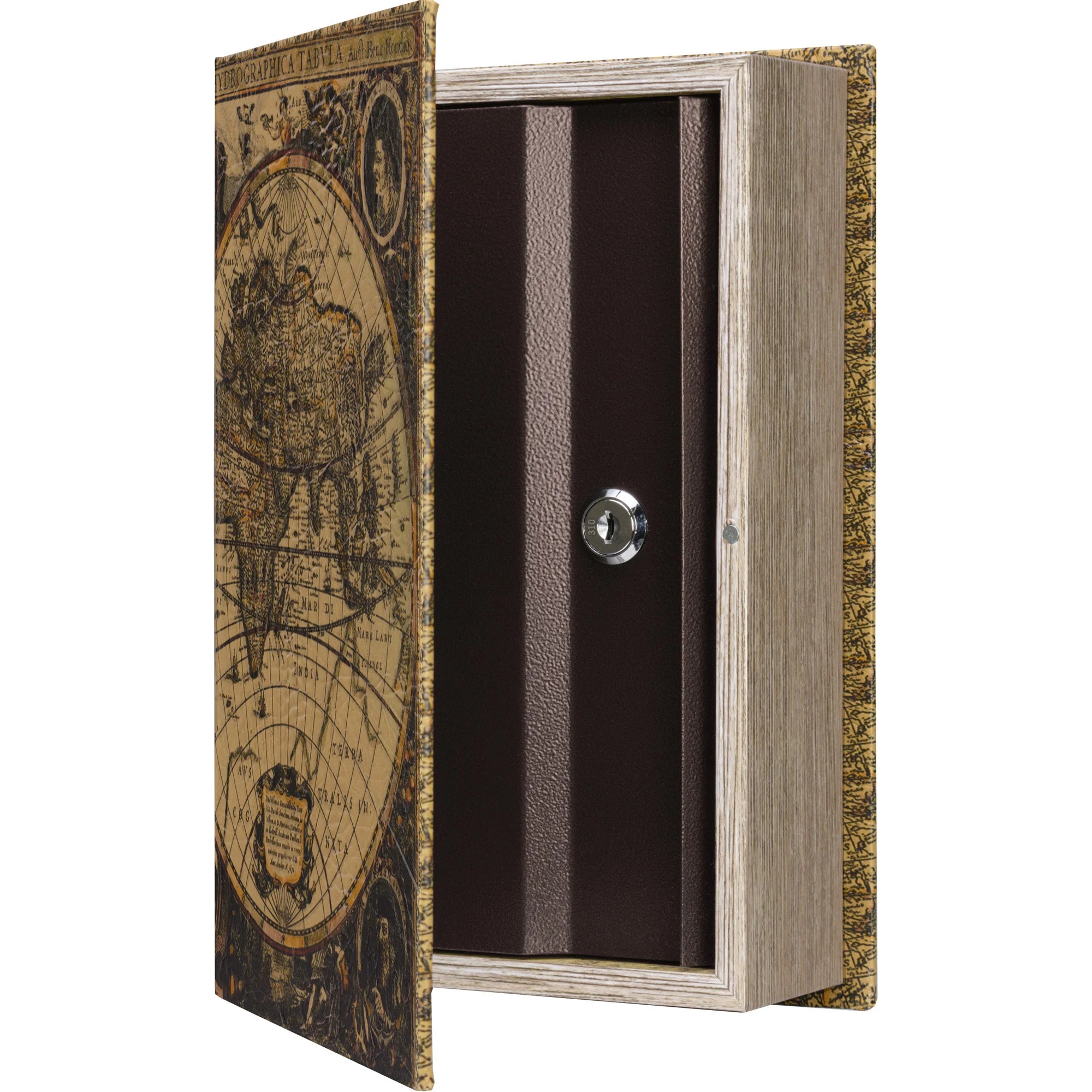 Antique Map Book Lock Box | CB12480 – Barska