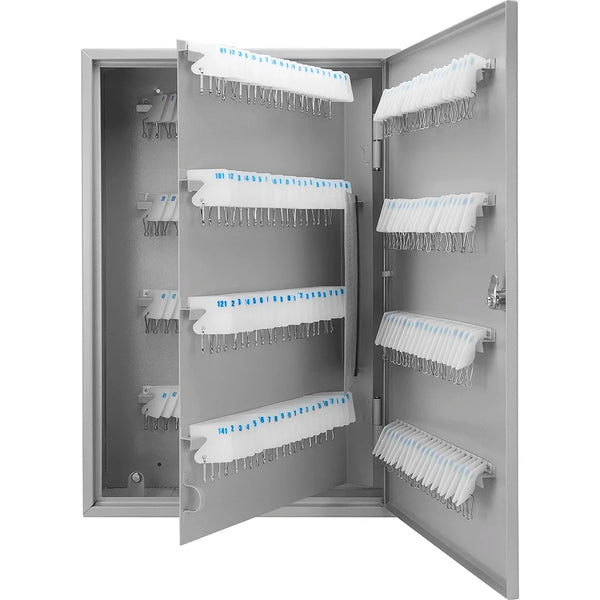 240 Capacity Fixed Position Key Cabinet with Key Lock, White Tags