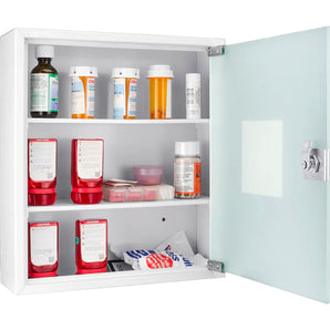 Standard Medical Cabinet with Frosted Glass Door | CB12822