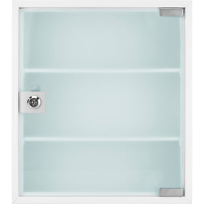 Standard Medical Cabinet with Frosted Glass Front for Privacy