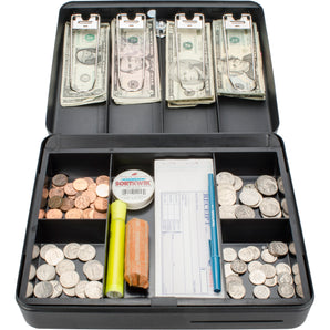 12 inch Standard Fold Out Cash Box with Key Lock