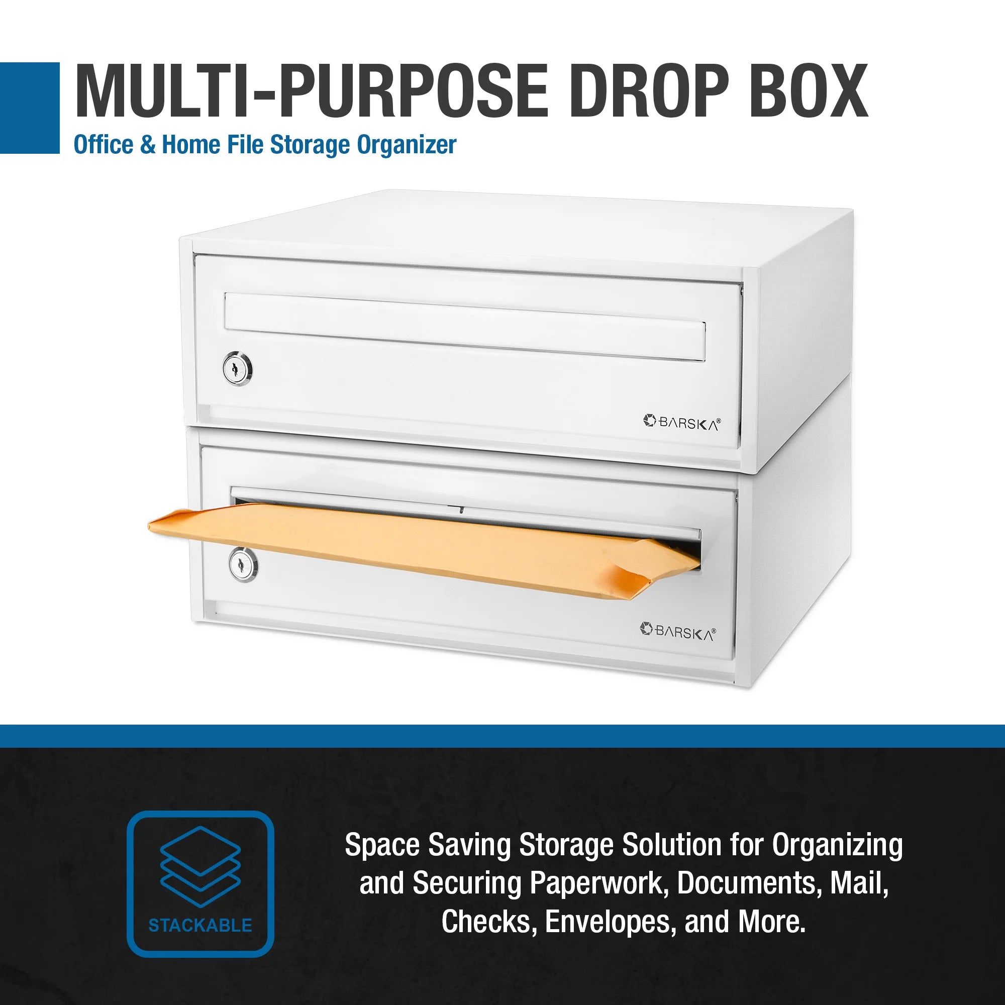 Desktop Drop Box with Key Lock | CB13118 – Barska