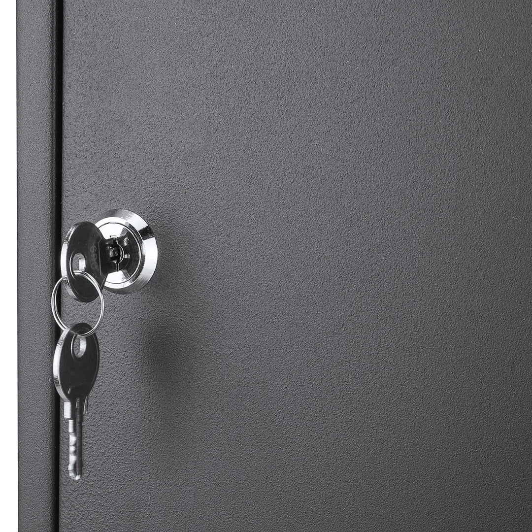 Adjustable Table Key 42 Capacity Adjustable Key Cabinet with Key Lock, Black | CB13232 – Barska