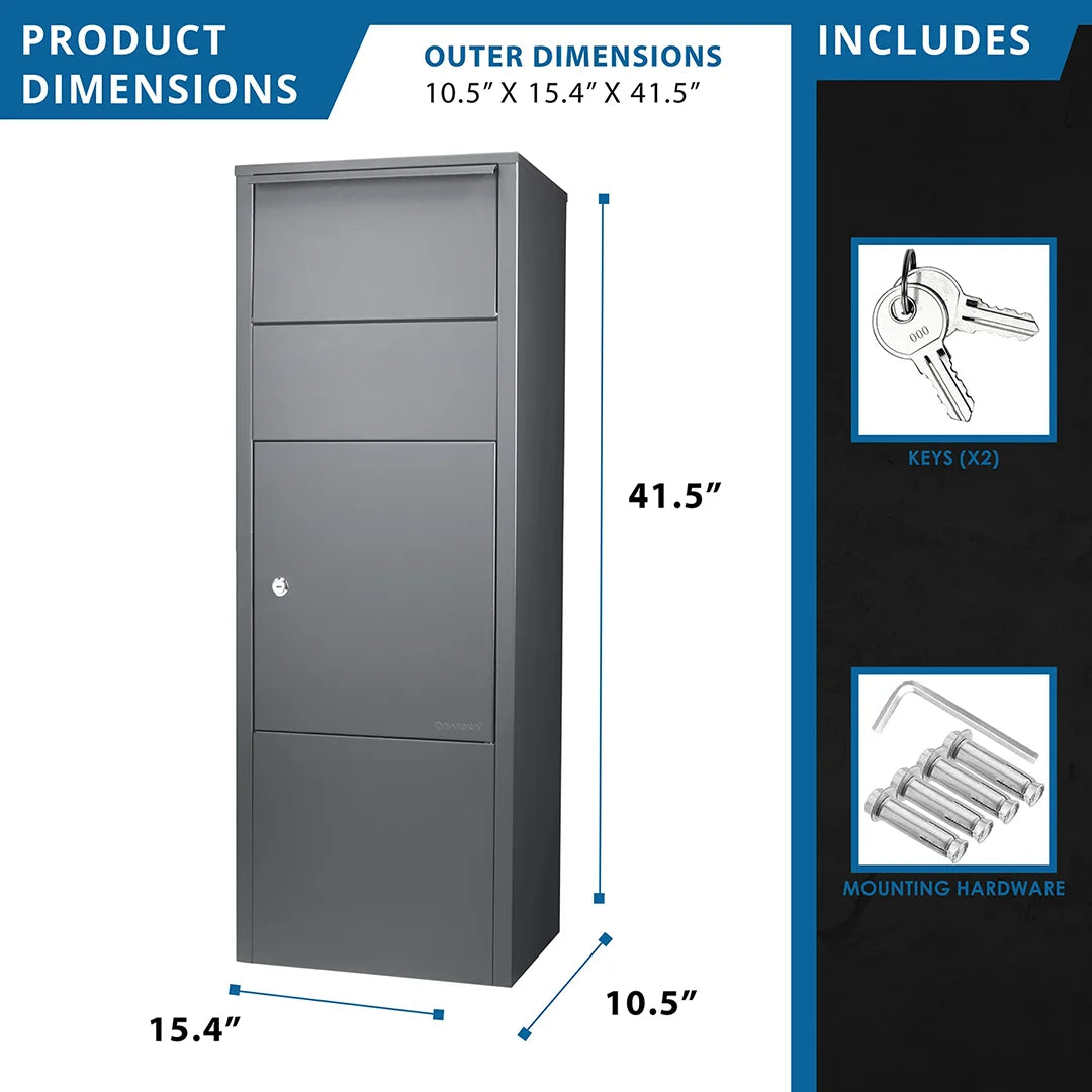 Parcel Lock Drop Box Large Single Compartment Locking Parcel Drop Box | CB13256 – Barska