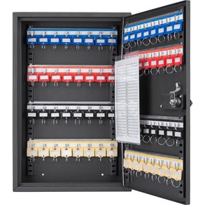 64 Key Adjustable Key Cabinet with Combination Lock | Black