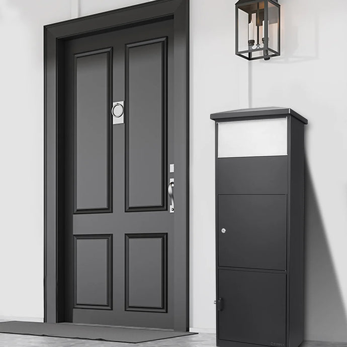 MPB-600 Dual Compartment Locking Parcel Box with Package MPB-600 Dual Compartment Locking Parcel Box with Package