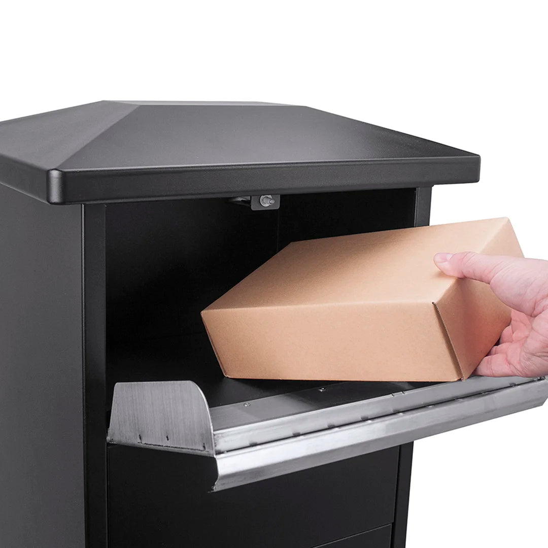 MPB-600 Dual Compartment Locking Parcel Box with Package MPB-600 Dual Compartment Locking Parcel Box with Package