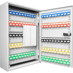 200 Capacity Adjustable Key Cabinet with Combination Lock, Grey | CB13564