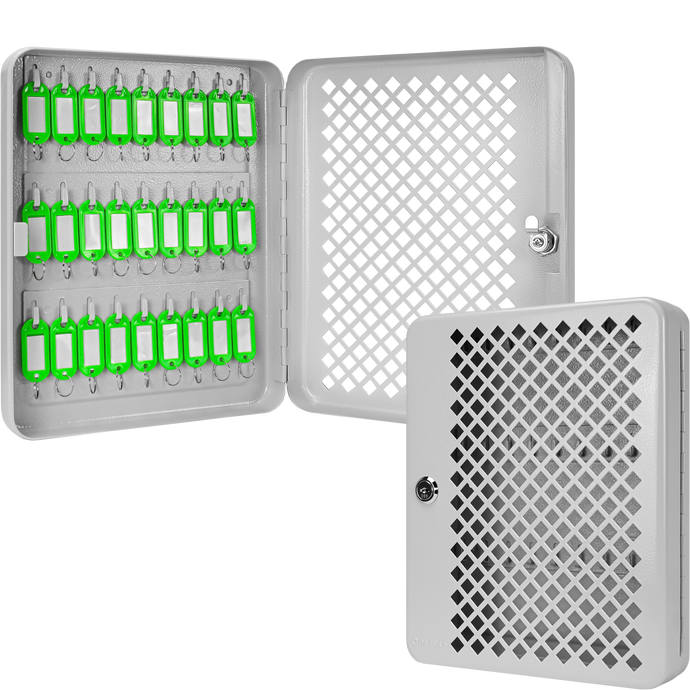 27 Capacity Fixed Position Mesh Front Key Cabinet with Key Lock | CB13 ...
