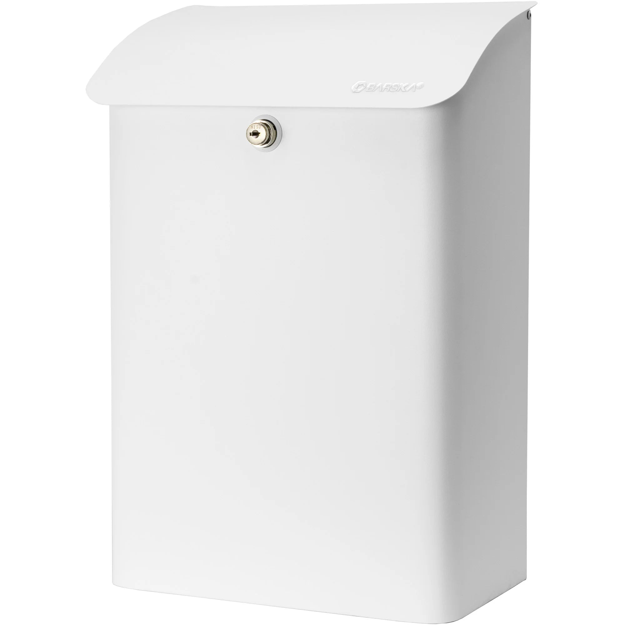 BARSKA Medium Wall Mount Locking Mail Drop Box - Gray, Secure Suggestion Box With Keys, 14.2 X 12.3 X 3.6 Inch