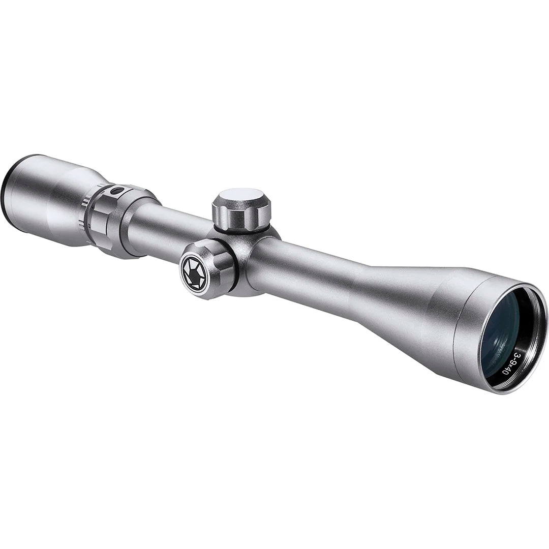 3 9x40mm Colorado 3030 Silver Rifle Scope With Rings Barska