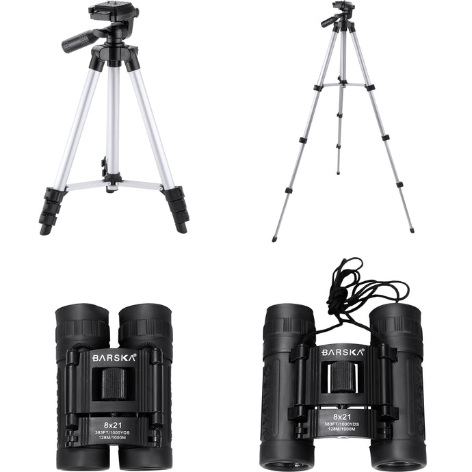 20-60x60mm Colorado Straight Spotting Scope, 8x21 Binocular And