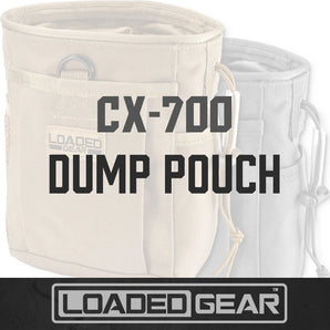 Loaded Gear CX-700 Drawstring Dump Pouches | Dark Earth, Gray
