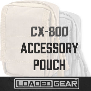 Loaded Gear CX-800 Accessory Pouches | Dark Earth, Gray