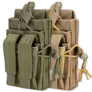Loaded Gear CX-950 Dual Stacked Rifle and Handgun Mag Pouches | OD Green, Dark Earth