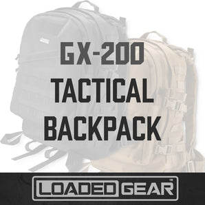 Loaded Gear GX-200 Tactical Backpacks | Black, Dark Earth | BI12022, BI12342