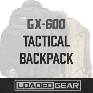 Loaded Gear GX-600 Crossover Tactical Backpacks | Black, Dark Earth | BI12598, BI12600