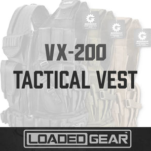 Loaded Gear VX-200 Tactical Vests | Black, OD Green, Dark Earth | BI12018, BI12332, BI12346