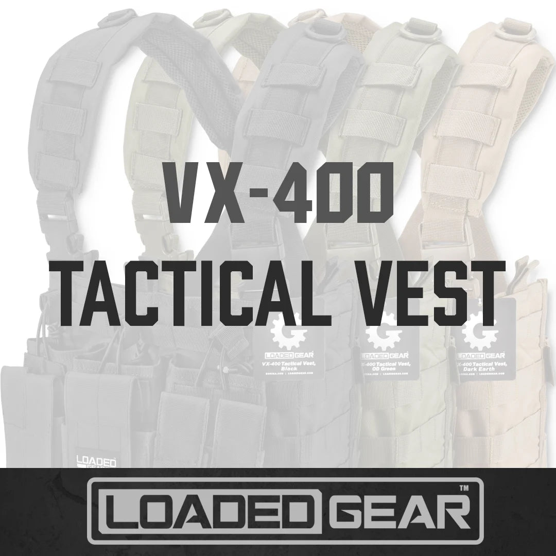 Loaded Gear VX-400 Tactical Chest Rigs | Black, OD Green, Dark Earth ...