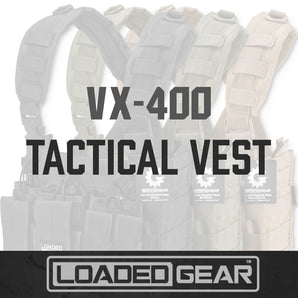 Loaded Gear VX-400 Tactical Chest Rigs | Black, OD Green, Dark Earth