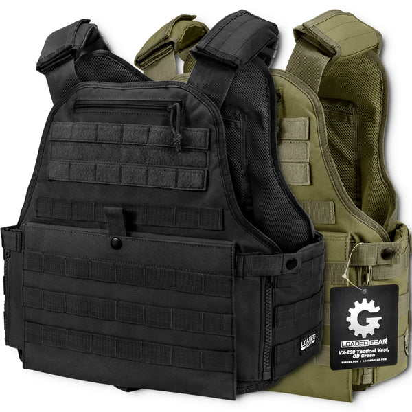 Loaded Gear VX-500 Tactical Vests | Black, OD Green | BI12260 Loaded Gear VX-500 Tactical Vests | Black, OD Green | BI12260
